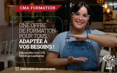 Handicap et parcours professionnel : CMA Formation s’engage pour l’égalité des chances